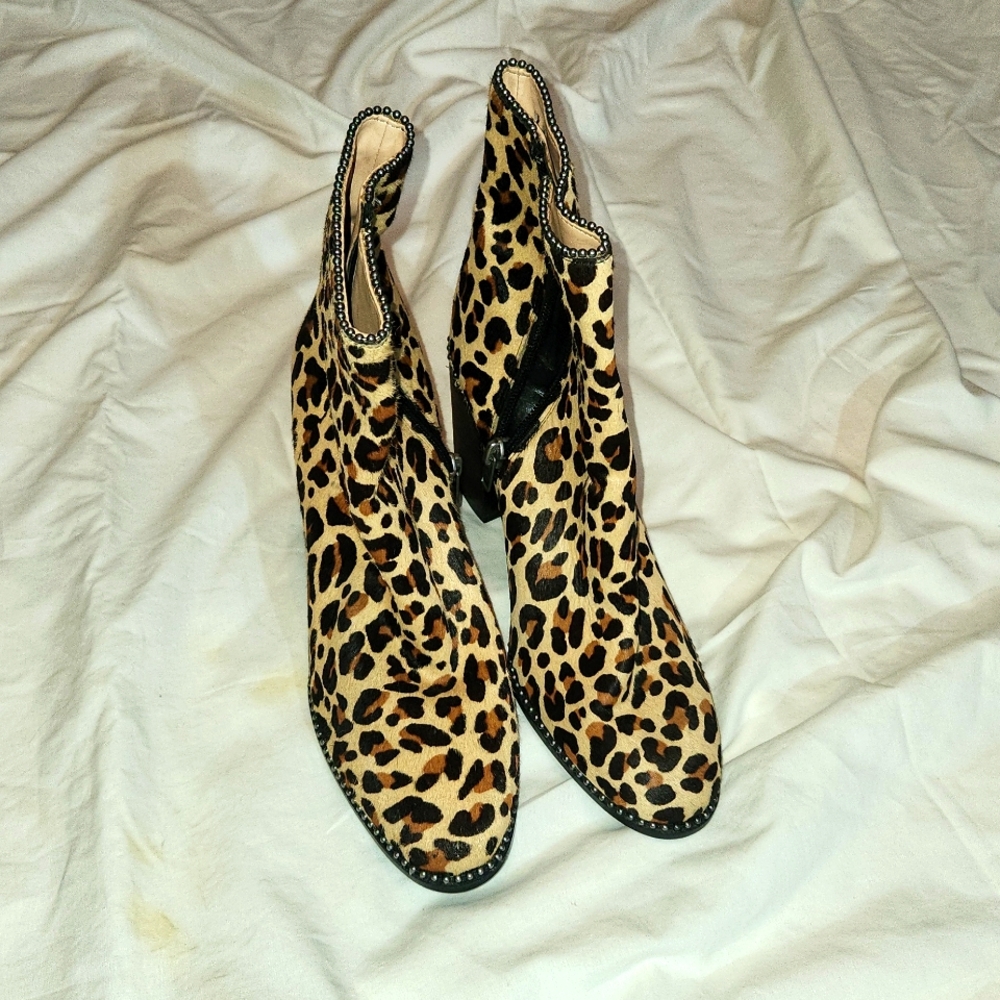 Coach cheetah skinned boots